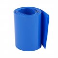 85mm Flat Width 2 1m Length Pvc Heat Shrink Tube Blue For 18650 Battery Pack 