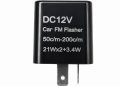 12v 2 Pin Adjustable Electronic Flasher Relay For Honda Grom 125 Kawasaki Zx6r 250r Ninja 300 Z300 Led Turn Signal Light