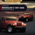 Tpe Floor Mats For Jeep Wrangler Tj 1997-2006 Truck Accessories Cargo Liners All Weather Protection 6pcs Alfombras Para Carro