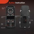 A-premium Front Driver Side Master Power Window Switch Compatible With Porsche 911 2012-2019 Boxster 2013-2016 Cayman 2014-2016