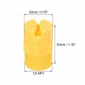 Uxcell Flat Fan Spray Tip 1 2npt Male Thread Pp Nozzle 3 Pcs 65 Degree 2mm Orifice Diameter