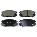 Bp1421ms Semi-metallic Front Brake Pad Non-asbestos Friction Material With Noise Dampening Shims For Maximum Stopping Power 