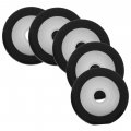 Uonlytech 25 Pcs Bearing Wheel Window Screen Repair Kit Guide Pulley Pinch Roller Recorder Fored In Porch Screen Spline Plastic