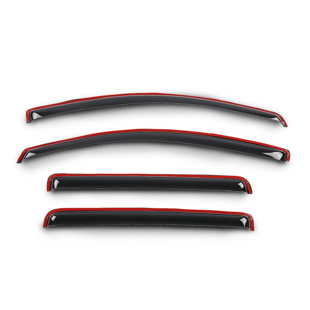 In-channel Window Rain Guards For Chevy Colorado Crew Cab 2023 2024 2025 Fit Gmc Canyon Not Ext Double Deflectors Vent Visors