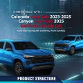 In-channel Window Rain Guards For Chevy Colorado Crew Cab 2023 2024 2025 Fit Gmc Canyon Not Ext Double Deflectors Vent Visors