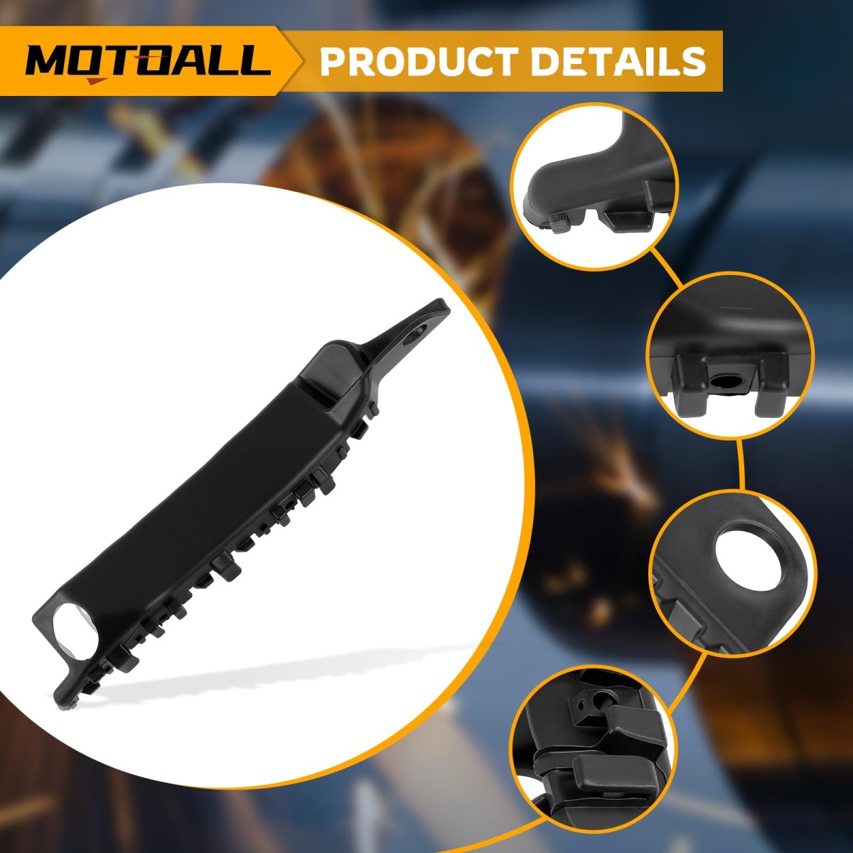 Front Bumper Support Bracket 86513-3x000 Left Right Side Retainer Mount For Hyundai Elantra 2011 2016 Replaces 86514-3x000