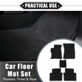 Vekauto Car Floor Mats Kit Compatible For Honda Civic Sedan 2012-2016 Non-slip Velour Black Front And Rear Full Set Auto Carpet