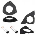 6 In 5 75 Car Stereo Speaker Adapter Mount Bracket Plates And Wire Connectors For 2002 To 2009 Chevrolet Trailblazer Gmc Envoy 