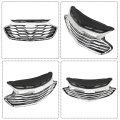 Black Chrome Front Bumper Upper Grille Grill Trim Replacement For 2019 2020 Cruze 42679306