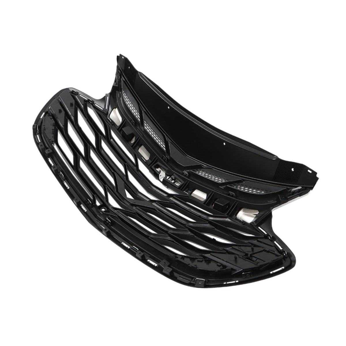 Black Chrome Front Bumper Upper Grille Grill Trim Replacement For 2019 2020 Cruze 42679306