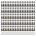 Saihisday Tr413 Valve Stems Black Rubber Snap-in Tire Wheel Rim Tpms For Gm Chevy Pack Of 50 100 