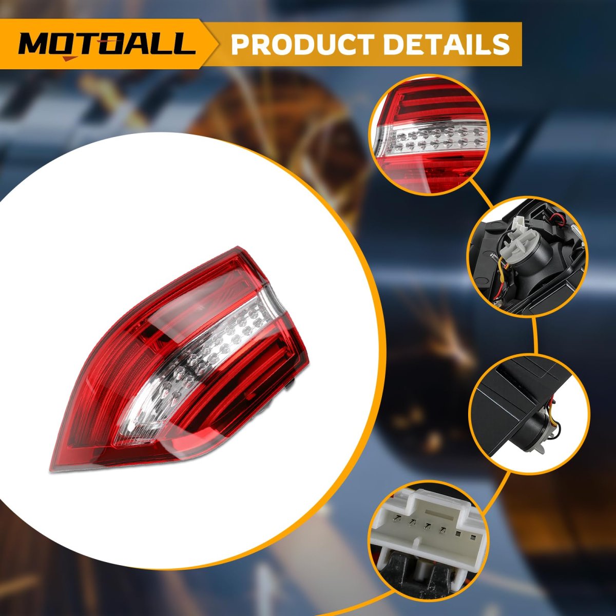 Tail Light Outer Right Passenger Side Fit For Mercedes Benz Ml350 Ml550 Ml63 2012-2015 Replace 1669063401 Mb2805107
