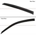 Premium M Style 3d Wavy Sport Black Window Visor Rain Guard Deflector Compatible For 2023 2024 Acura Integra