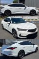 Premium M Style 3d Wavy Sport Black Window Visor Rain Guard Deflector Compatible For 2023 2024 Acura Integra