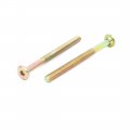 Uxcell M6 X 80mm Partically Thread Hexagon Socket Head Cap Screw Bolt Bronze Tone 10pcs