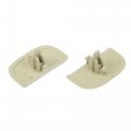 X Autohaux 2 Pcs Beige Sun Visor Cap Clip No Ds7z54672a40af Ds7z4273aa Ford Edge 2015-2023 For Fusion 2013-2016