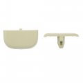 X Autohaux 2 Pcs Beige Sun Visor Cap Clip No Ds7z54672a40af Ds7z4273aa Ford Edge 2015-2023 For Fusion 2013-2016