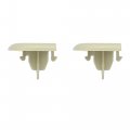 X Autohaux 2 Pcs Beige Sun Visor Cap Clip No Ds7z54672a40af Ds7z4273aa Ford Edge 2015-2023 For Fusion 2013-2016