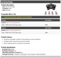Leaf Spring Hanger With Bracket Bushings Inner Sleeves And Mounting Bolts Compatible 1999-2004 Ford F-250 Super Duty 4wd
