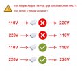 European To Us Plug Adapter 3 Packs Australia China Italy Switzerland Easye Fireproof Safe Travel Eu Us Outlet Europe Usa