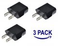 European To Us Plug Adapter 3 Packs Australia China Italy Switzerland Easye Fireproof Safe Travel Eu Us Outlet Europe Usa
