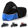 Waterproof Motorcycle Cover For Indian Scout Bobber And Chief 420d Oxford Cloth All Weather Rain Snow Dust Protection Blue Size 