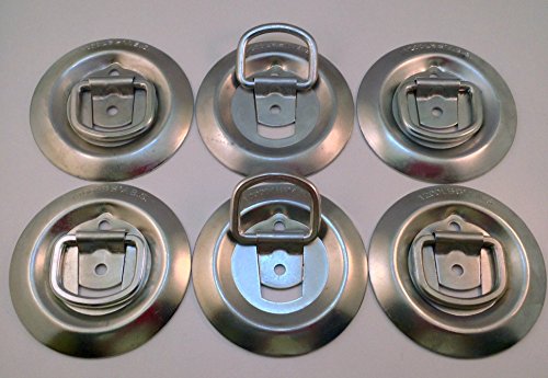 6pk Flush Mount Cargo D Rings 1200 Lbs Mbs