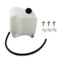 White Overflow Radiator Tank Coolant Bottle W Cap Mounting Hardware Hose Fit Gm Full Size Trucks Fits C K Series 1981-1987 