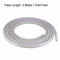 Uxcell T-slot Mount Window Weatherstrip Seal 9mm Bulb Bubble For 5mm Slot 3 Meters Long Gray