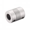 Uxcell 7mm To 10mm Aluminum Alloy Shaft Coupling Flexible Coupler Motor Connector Joint L25xd19 Silver