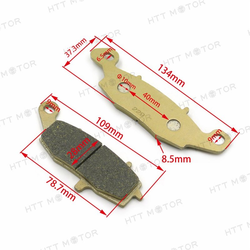 Front Disc Brake Pad Set For Kawasaki Ex 650 Ninja R A8f Kle Versys And Vn 800 Drifter Brass Alloy Ceramic Gold Pads