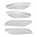 Autokay Roof Luggage Cargo Rail Rack End Cap Protection Cover Shell Trim Set Of 4 For Toyota 4runner 2003-2009 Silver