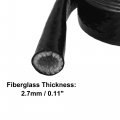X Autohaux 5 8 Id 5ft Heat Shielded Fire Sleeve Silicone Coated Fiberglass Tape For Automotive Hose Lines Wires Electrical