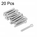 Uxcell M5 X 30mm 304 Stainless Steel Machine Shoulder Lift Eye Bolt Rigging 20pcs