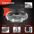 A-premium Engine Cooling Fan Clutch Compatible With Chevrolet W3500 Tiltmaster W4500 W5500 Gmc Forward Isuzu Npr Npr-hd Nprhd