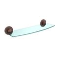 Allied Brass 1033 18-ca 18 Beveled 1 4 Glass Shelf Antique Copper 