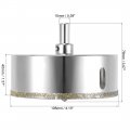 Uxcell Diamond Drill Bit 105mm Glass Hole Saw Core With Spotting For Ceramics Porcelain Tile Bottles Pots Brick