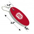 Graphics More Bradley University Primary Logo Floating Keychain Oval Foam Fishing Boat Buoy Key Float