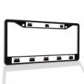 Metal Insert License Plate Frame Silly Hamster Weatherproof Car Accessories Black 2 Holes Solid 