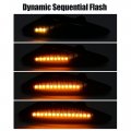 X Autohaux 2pcs Car Markers Accessories Sequential Side Marker Lights Turn Signal Light Assembly For Mazda Mx-5 2016-2021 Rx-8