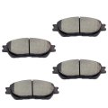 Front D906 Ceramic 4pcs W Hardware Disc Brake Pad Set 