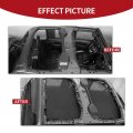 Cherocar For Jeep Jl Mesh Sunshade Shade Top Cover Provides Uv Sun Protection 2018-2023 Wrangler 4 Door