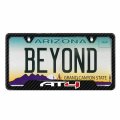 Ipick Image For Gmc At4 Black Carbon Fiber Texture Abs Plastic 50 States License Plate Frame Is Official Licensed