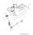 Polaris Snowmobile Gas Tank Pad Left Genuine Oem Part Qty 1