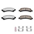 Z36-974a Rear Carbon Fiber Ceramic Brake Pads With Installation Hardware For Chevy Tahoe Gmc Yukon Cadillac Escalade And 