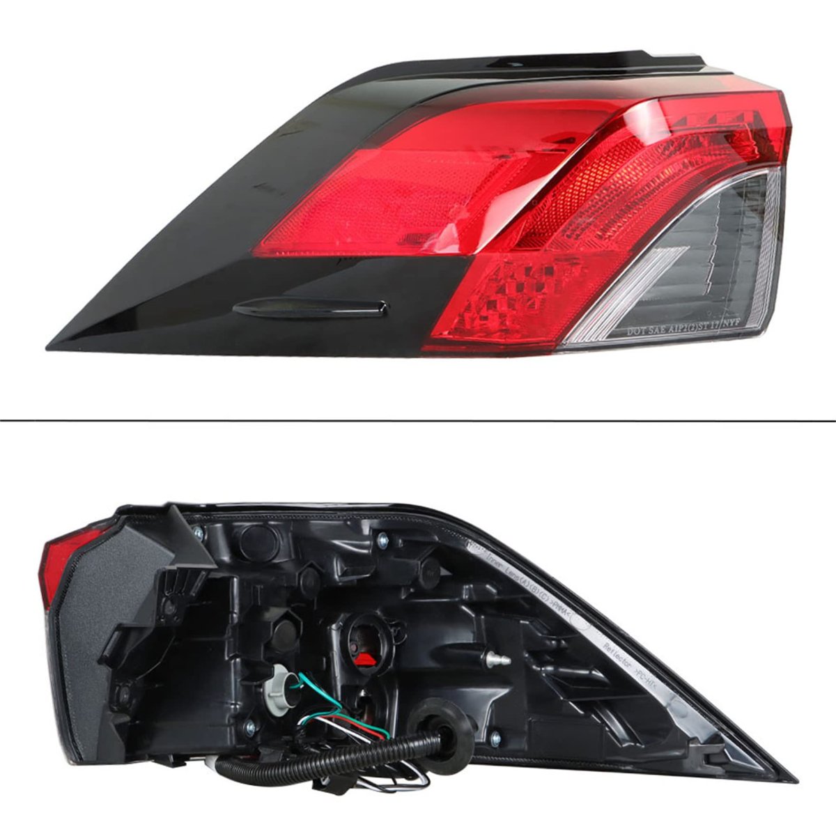 Red Brake Tail Light Lamp Left Driver Side Replacement For Toyota Rav4 2019 2021 Clear Lens Rear Assembly