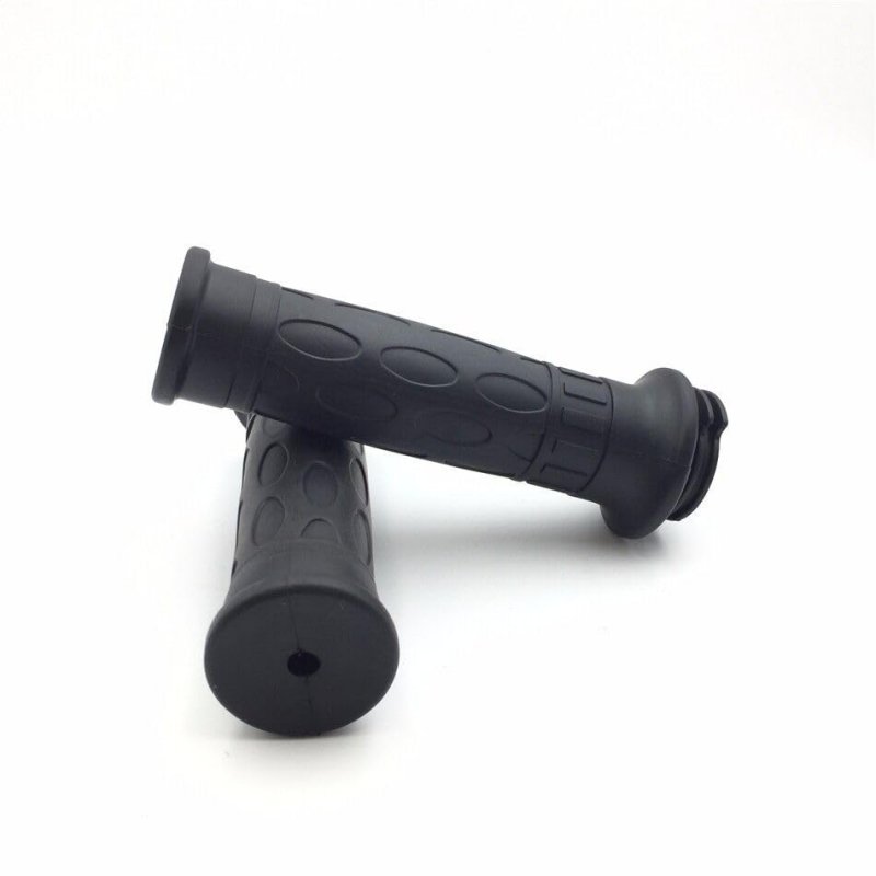 Httmt- R1 R6 Sat Vsingle Cable Rubber Oval Pattern Black 7 8 Hand Grip For Yamah
