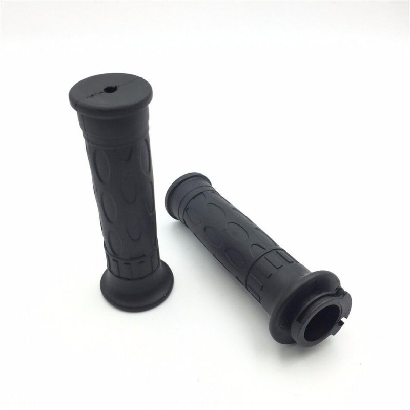 Httmt- R1 R6 Sat Vsingle Cable Rubber Oval Pattern Black 7 8 Hand Grip For Yamah
