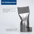 2pcs 40mm Stainless Steel Flat Wide Mouth Welding Nozzle Heat Resistant Gun For Pp Pvc Other Plastic Sheet