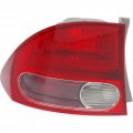Rear Tail Light Driver Side Assembly For 2006 2008 Honda Civic Hybrid 33551-sna-a01 Ho2800166 Red Lens Halogen Standard Style 
